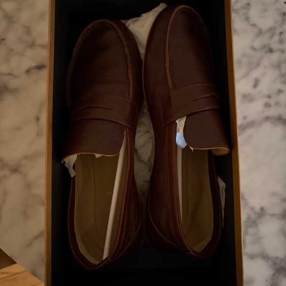 JAMIE HALLER PENNY LOAFER - OXBLOOD - SIZE 39 - Picture 3 of 6